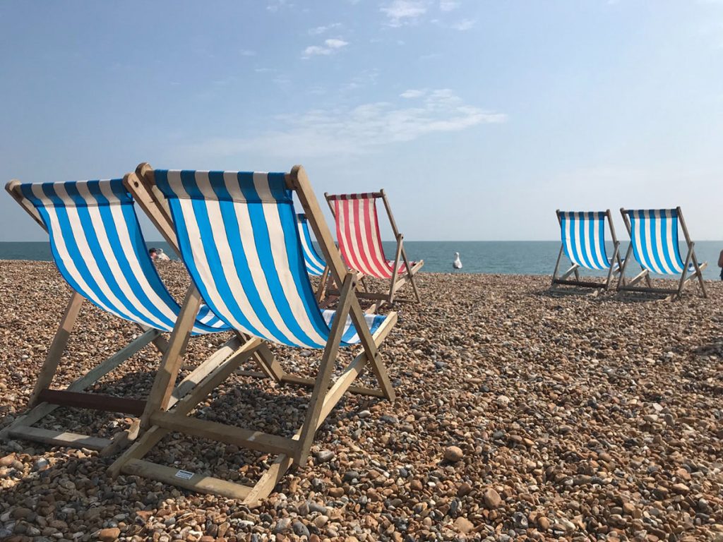 Chairs on beach