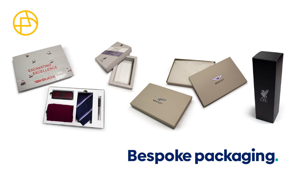 A number of examples of bespoke packaging