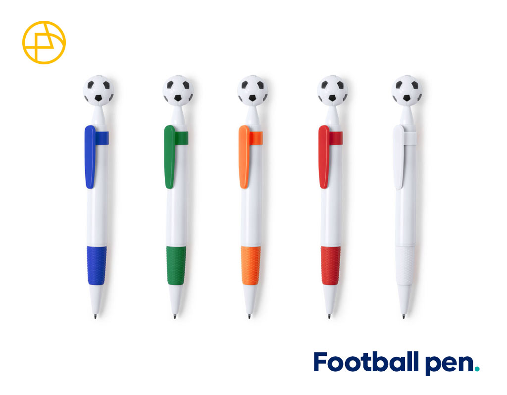 Pens with a football on the bottom
